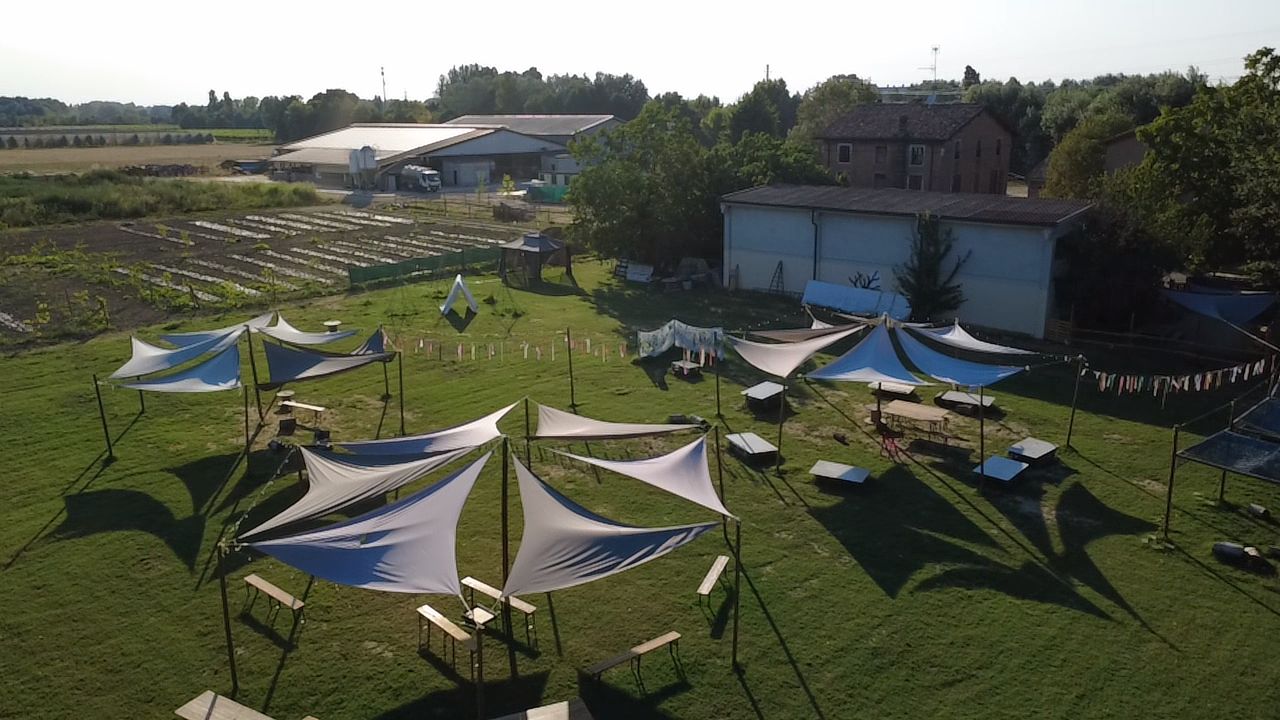 Vista aerea della Fattoria Giotto